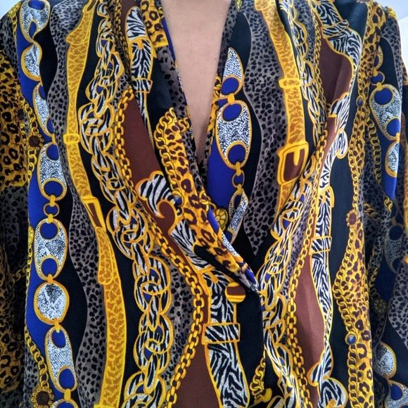 Vintage polyester blouse - Picture 3 of 3